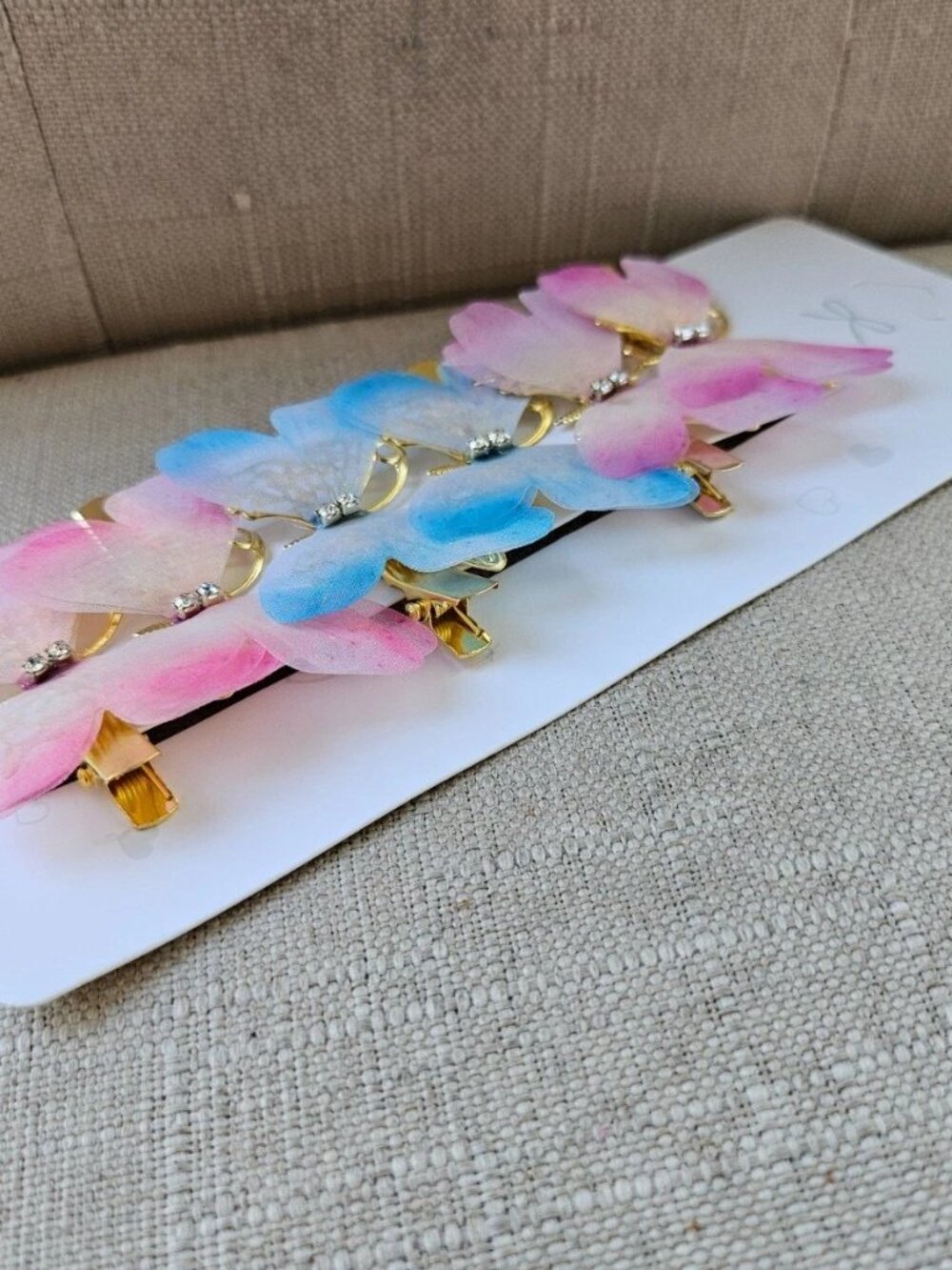 Girls Hair Clips Butterfly Multi Color Fancy Hair Accessories Set of 6 Unbranded - Picture 2 of 11